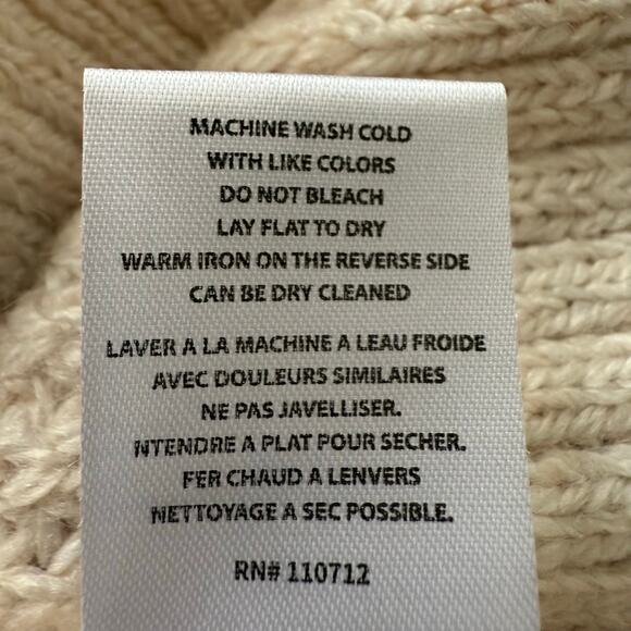 Driftwood sweater chunky knit fringe cozy boho western slouchy hippie Large - Picture 9 of 9